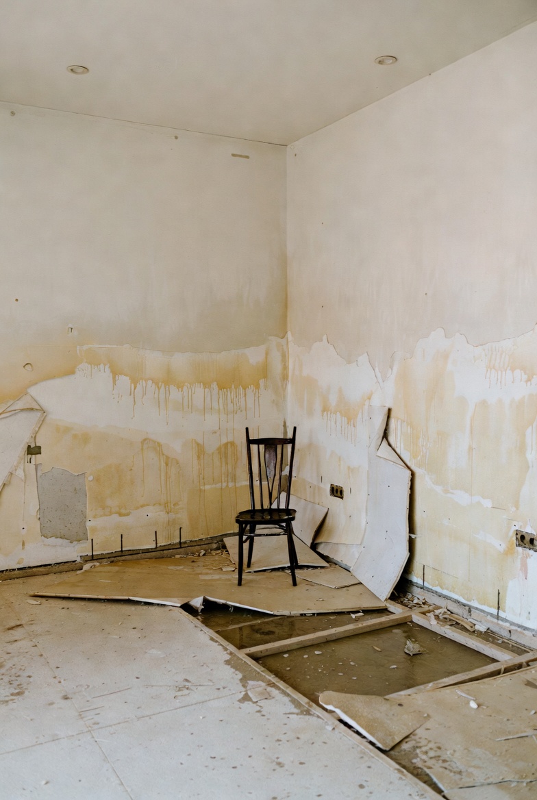 Emergency water damage restoration in progress to prevent mold growth and structural damage